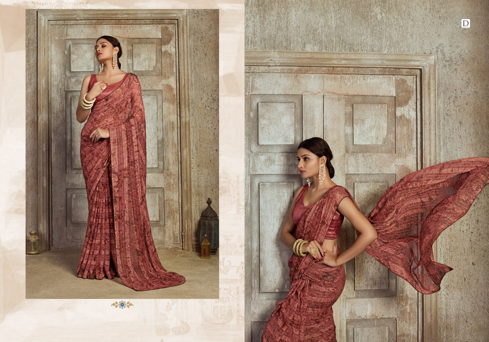 Prisma By Ynf Georgette Printed Sarees Catalog
